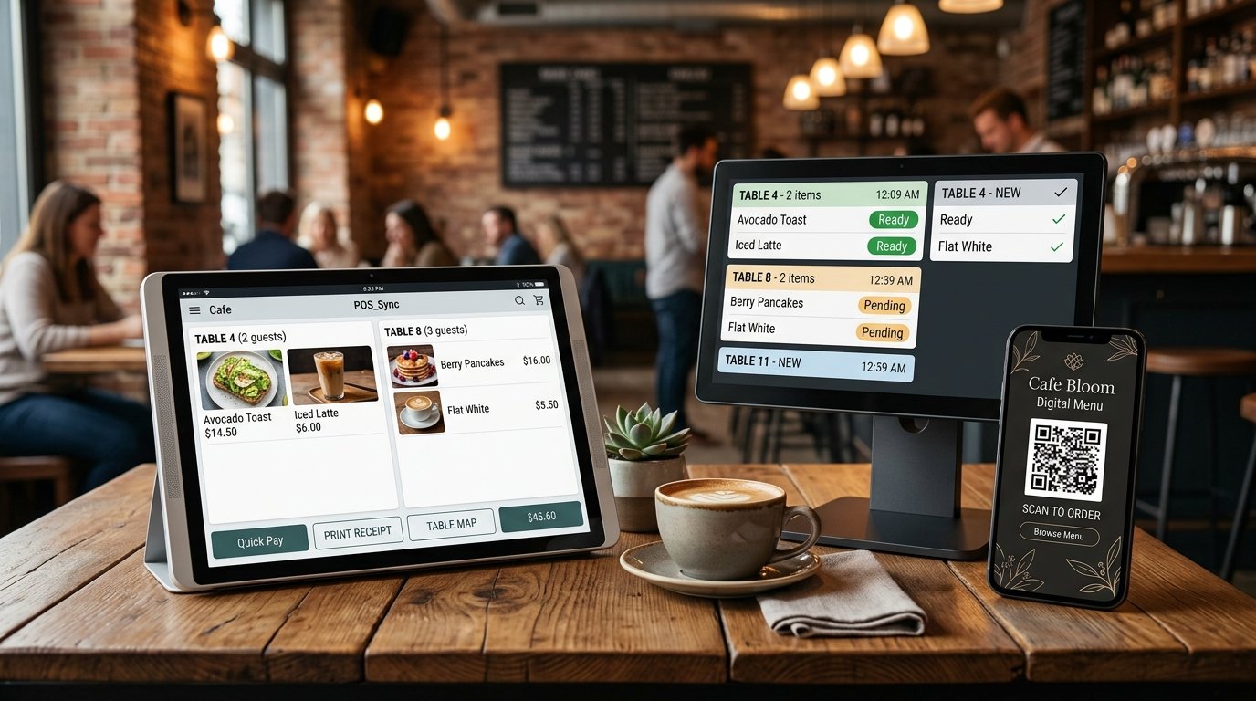 Restaurant QR Menu Ordering and KDS Display